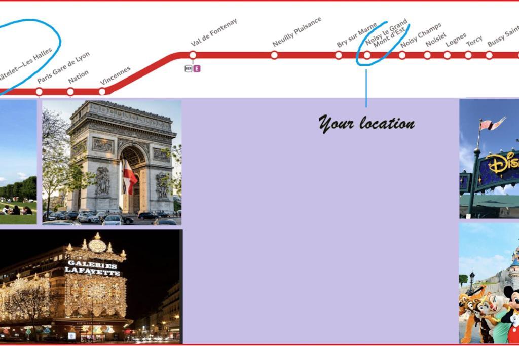 Le Petit Entre Paris Et Disney, Proche Centrex Avec Jardin Privatif Et Parking Appartement Noisy-le-Grand